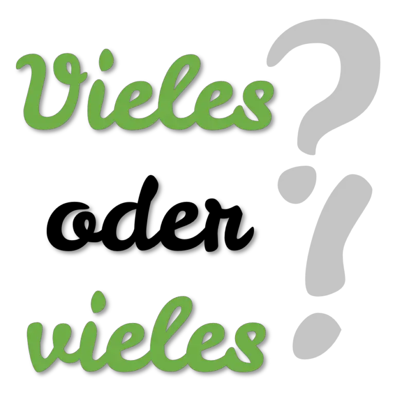 Schreibt man "vieles" groß oder klein? • Sprachschleuder.de