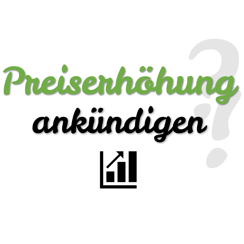 Spannende Preiserhohung Musterschreiben An Kunden Ebenbild